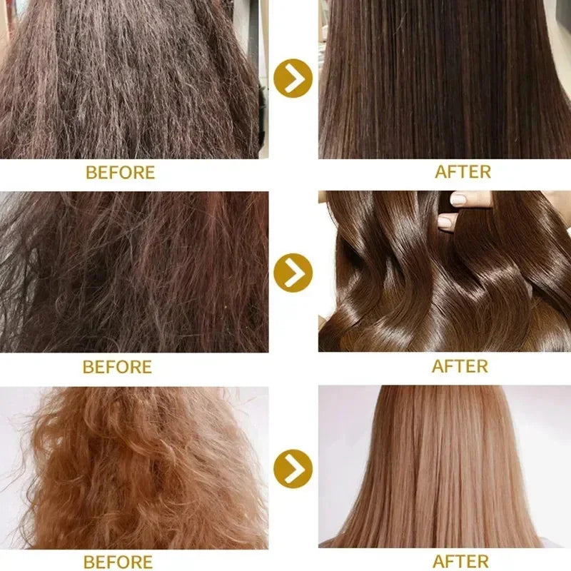 Magical Keratin Hair Mask 5 Seconds Repair Damaged Frizzy Hair Soft Smooth Shiny Nutrition Deep Moisturize Nourishing Hair Care Qme