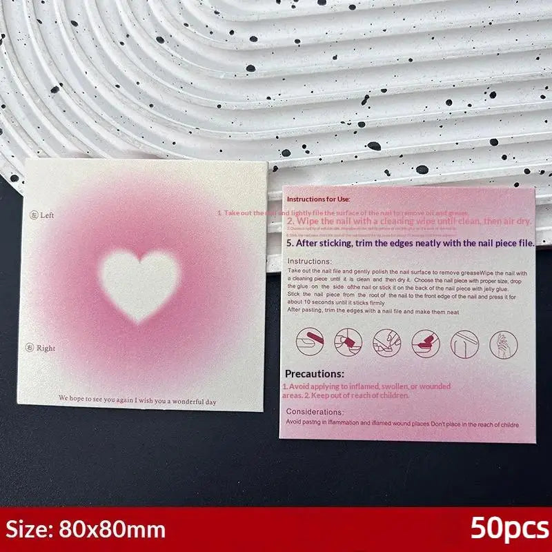 Gradient Pearlescent Nail Display Cards Mark Colorful Design Perfect Qme F F