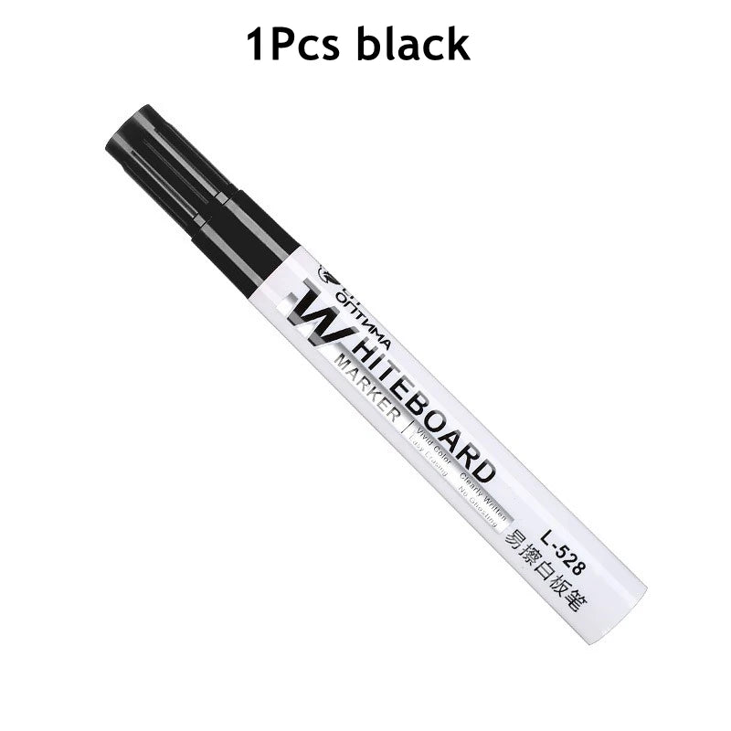 1-100Pcs Erasable Whiteboard Marker Pen Blackboard Marker Teaching Chalk for Glass Office School Stationery White Board Marker Qme 1Pcs Black