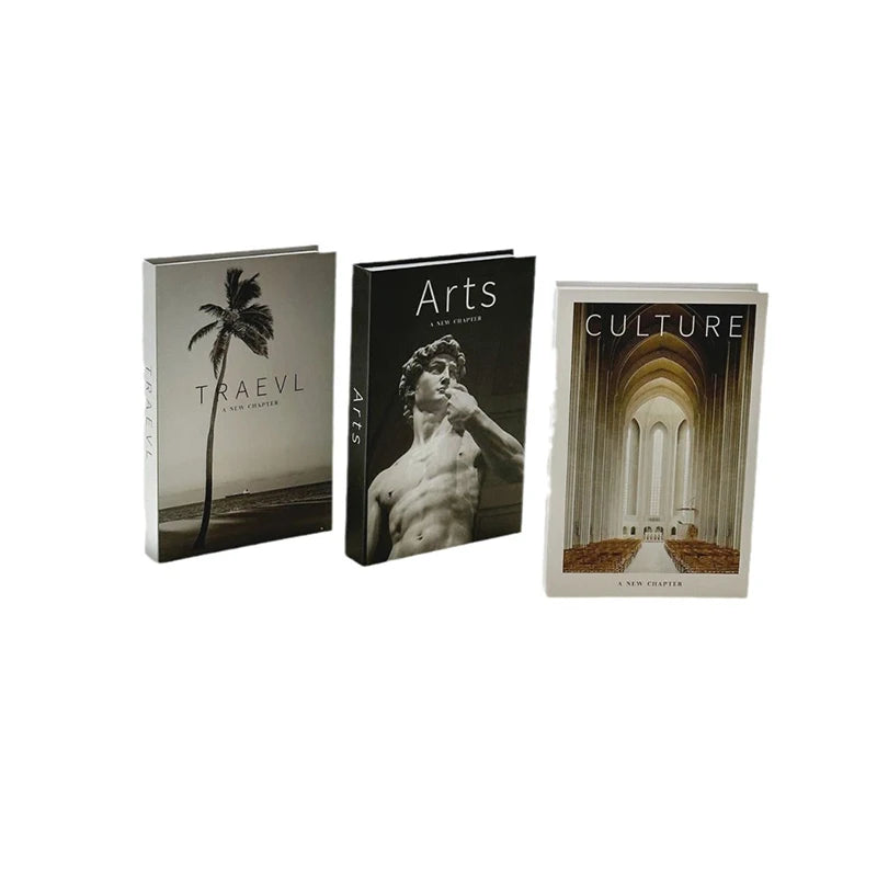 Luxury Fake Books Decoration Fashion Creative Simulation Book Desktop Qme