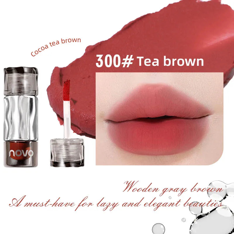 Waterproof Matte Lipstick, Long-Lasting Wear Non-Stick Cup Lip Gloss, Velvet Like Matte Texture, Suitable For Daily Qme 300