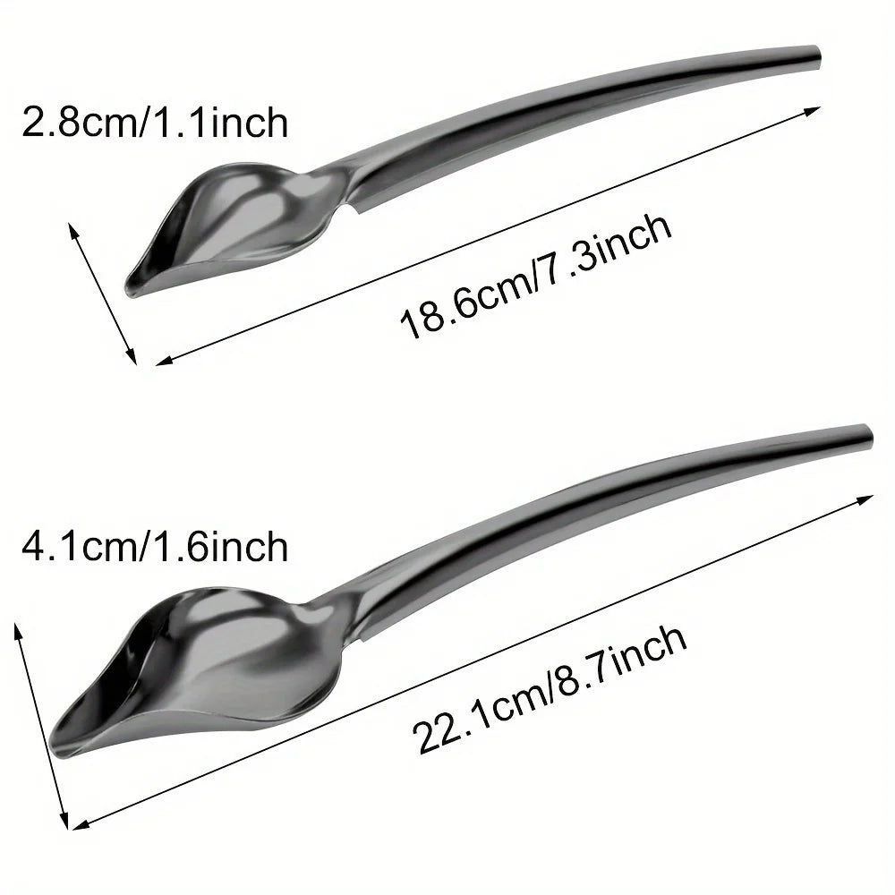 Elevate Your Baking with This 1pc DIY Stainless Steel Chocolate Decorating Spoon Qme