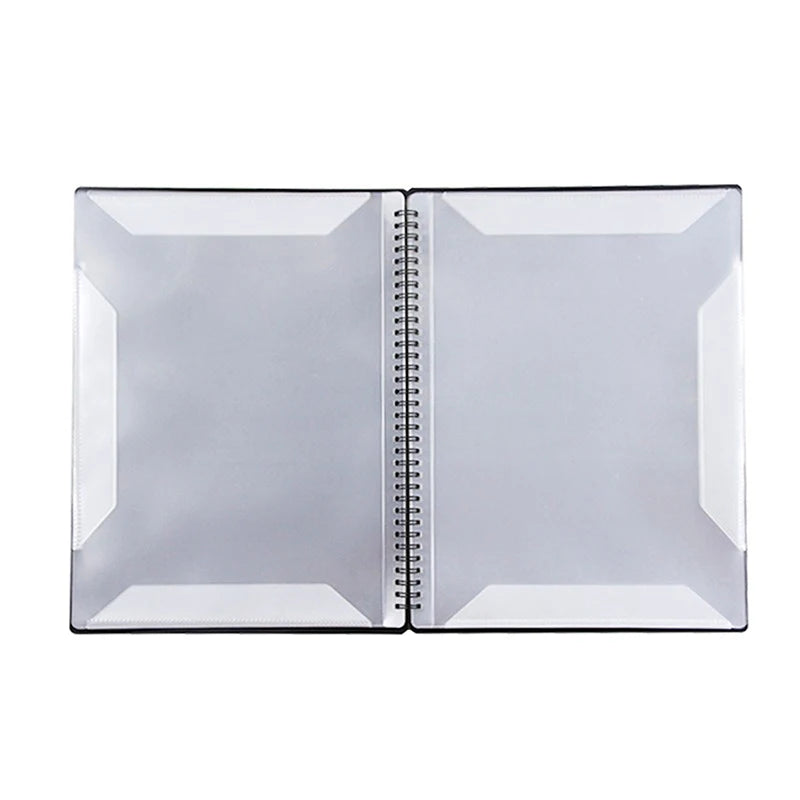 Flexible 20 Pages Piano Music Score Folder A4 Book Clip Sheet Note Qme