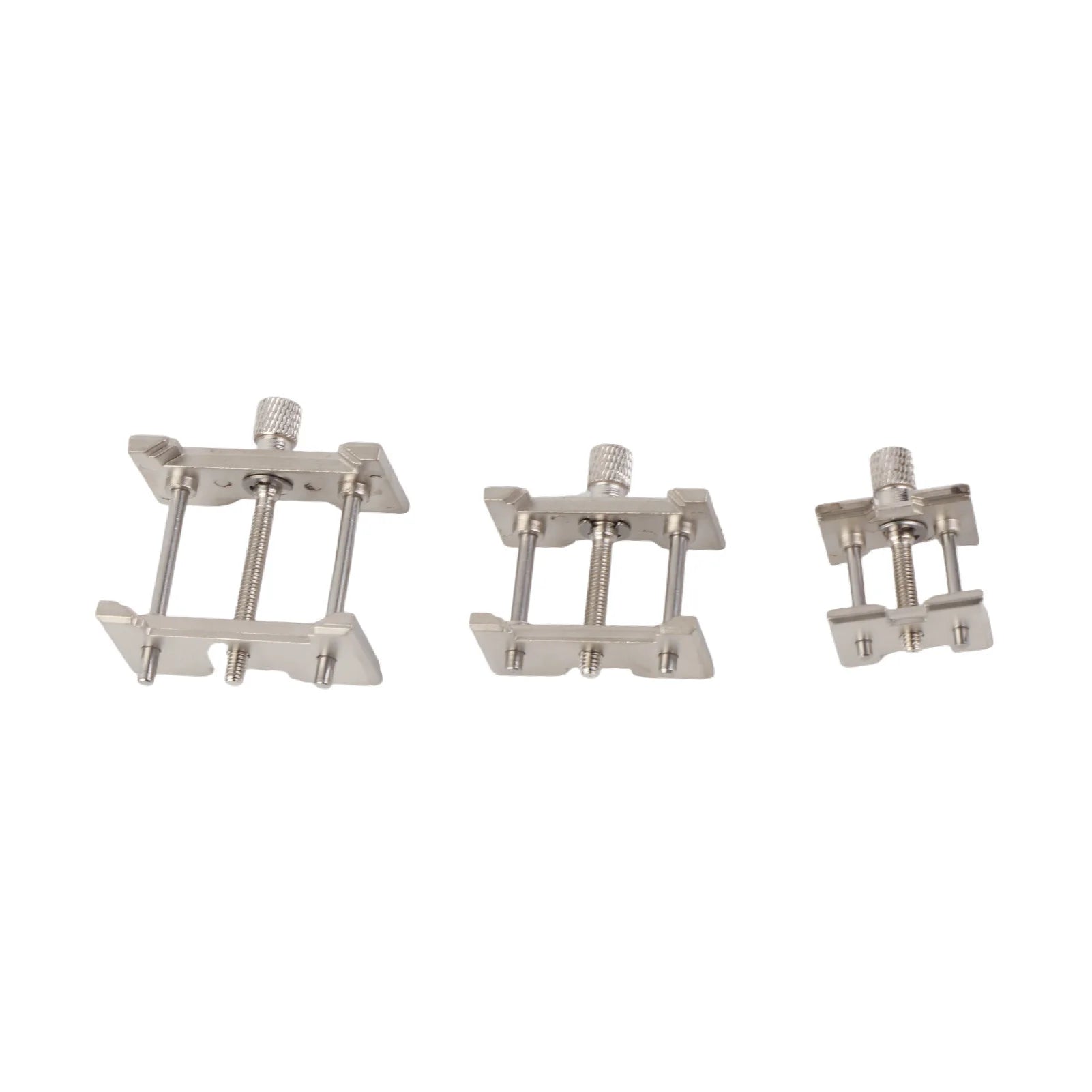 3pcs/Set Metal Watch Movement Fixed Base Holder Watchmaker Accessory Repairing Tool Watch Movement Holder Watch Repair Tool Qme as show