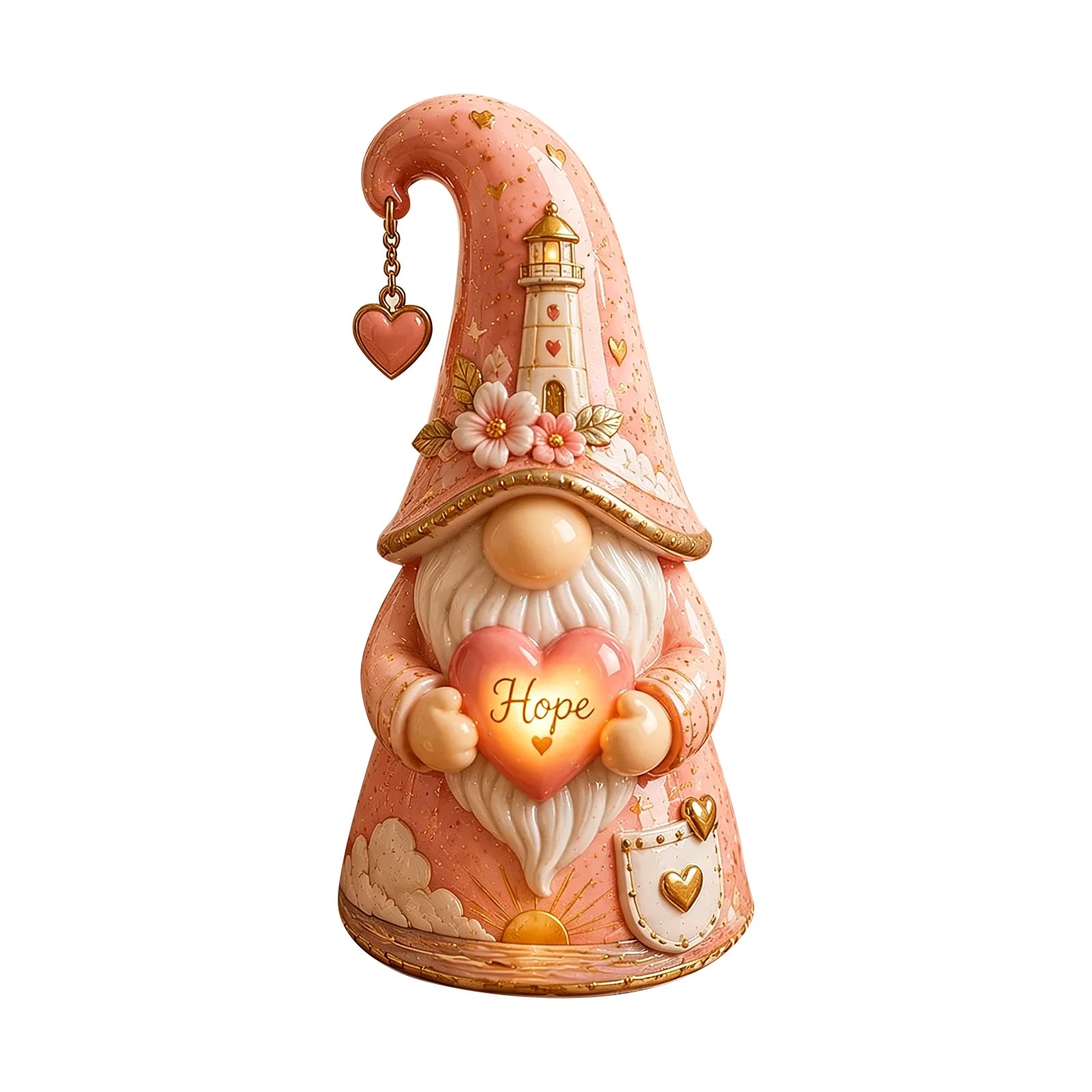 New Emotional Embrace Mini Resin Gnomes Statues Ornaments Cute Fairy Gnome Figurines for Miniature Garden Decor Holiday Gift Qme L One Size