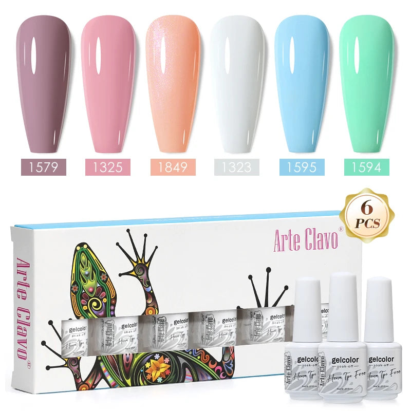 Arte Clavo Colourful Box Nail Gel Polish Semi Permanent UV Led