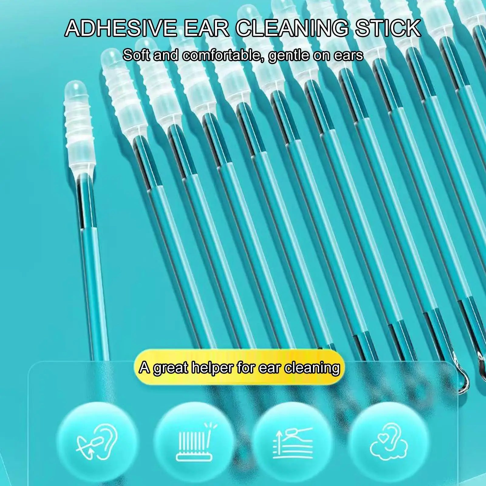 Ear Swabs Reusable Soft Double Headed Cleaning Supplies Cleaner Qme