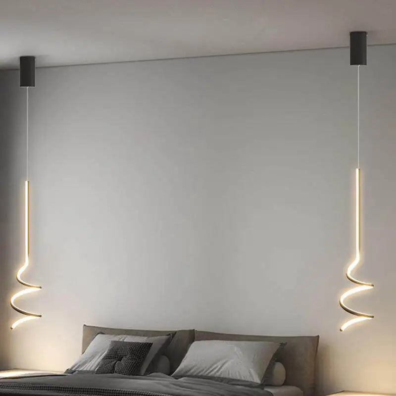 Nordic LED Pendant Light Indoor Lighting Home Hanging Lamp Decoration For Bedroom Dining Table Living Room Stairs Chandeliers Qme