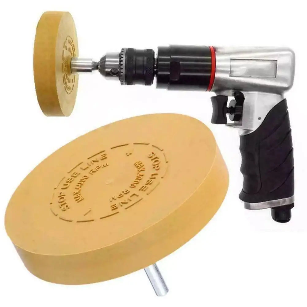 NEW 90mm Decal Remover Eraser Wheel Car Decal Vinyl Tape Adhesive Remover Wheel for Drill Rubber Eraser Cleaning Tool Qme