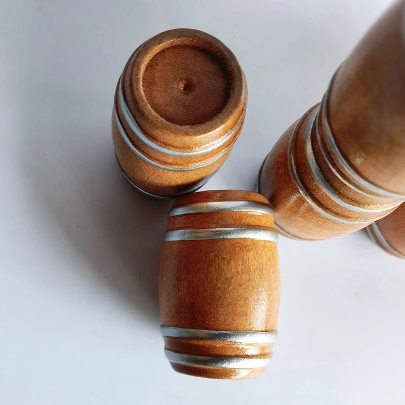 1 12 Tiny Wooden Red Wine Barrel Miniature Keg Beer Cute Elegant Qme