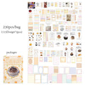 Junk Journal Boxed Stickers Perfect for gift wrapping embellishment, photo album decoration, suitable for phone cases notebooks. Qme D