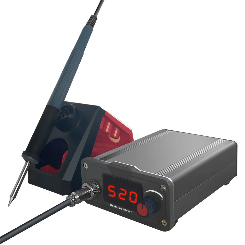 Lefavor T12 Soldering Iron Station Multi-function Portable Bga Rework Qme US