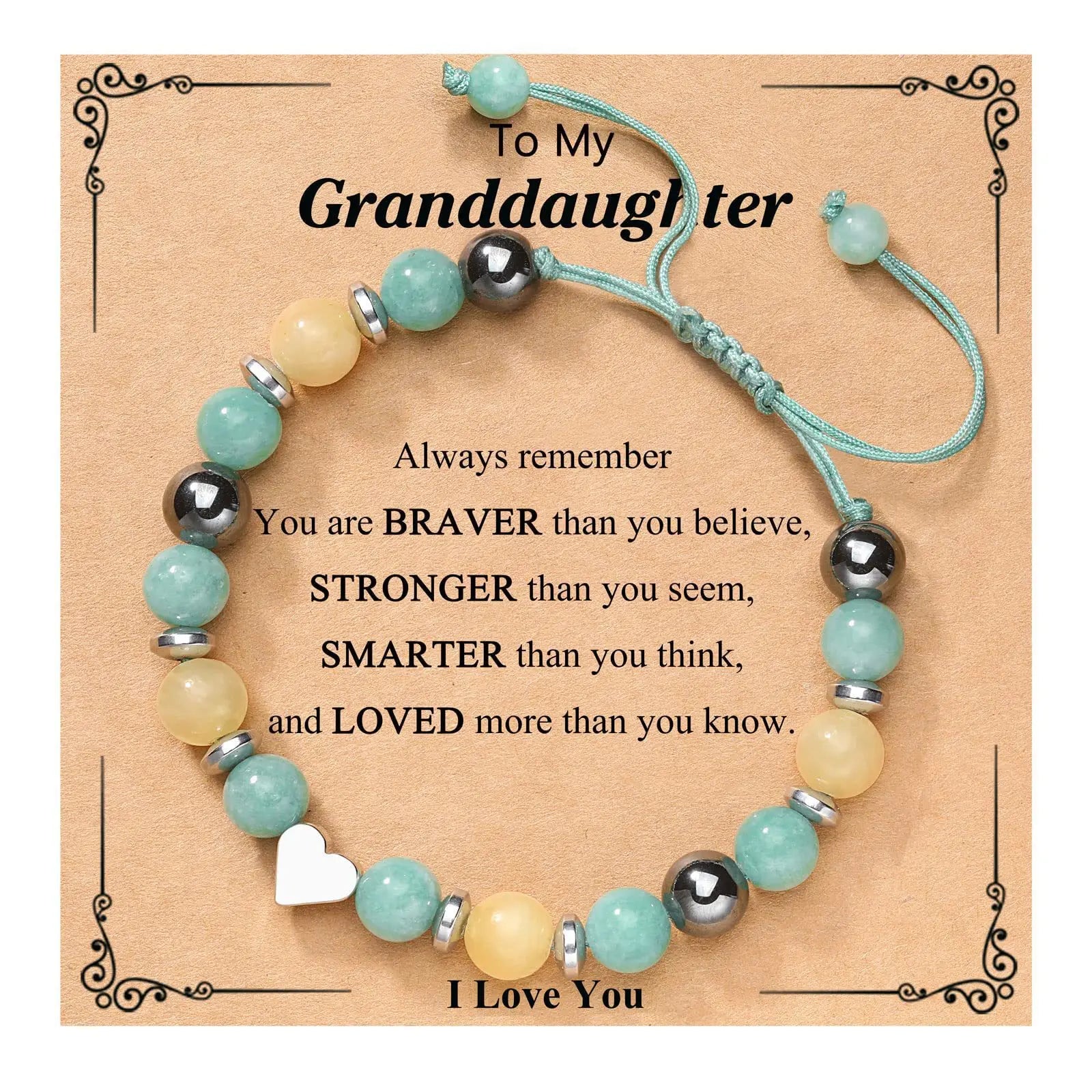 Arrival Gifts Birthday Love-natural Stone Beaded Bracelet Handwoven