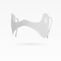 Breathable Sunscreen Face Scarf Ice Silk Mask Summer Eye Patches Qme light grey