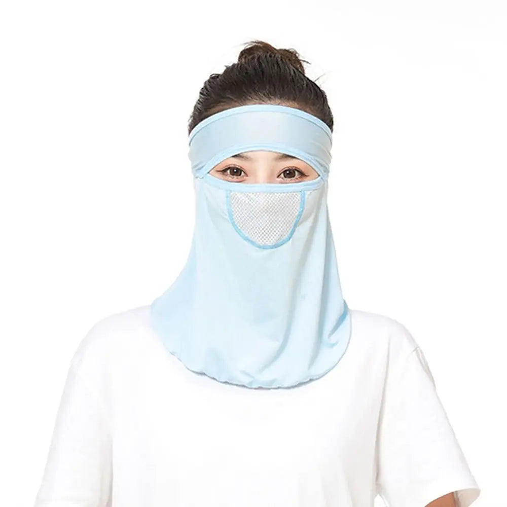 Face Cover Sunscreen Veil Outdoor Face Shield Men Fishing Face Mask Womne Neckline Mask Face Gini Mask Summer Sunscreen Mask Qme