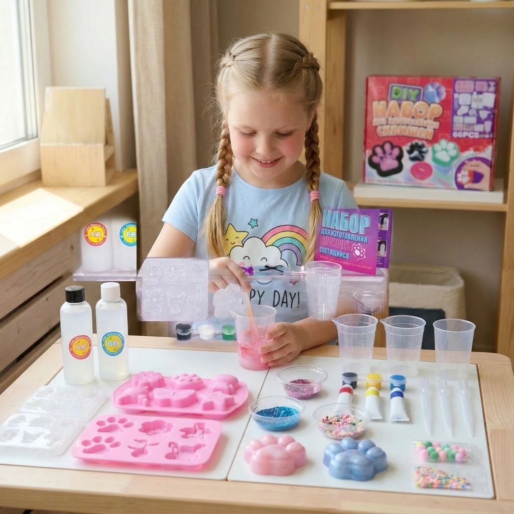 Stress-relieving Toy Making Kit Handmade DIY Sculpting Craft Kit New Fun and Creative Toys Kit Suprise Holiday Gift for Children Qme