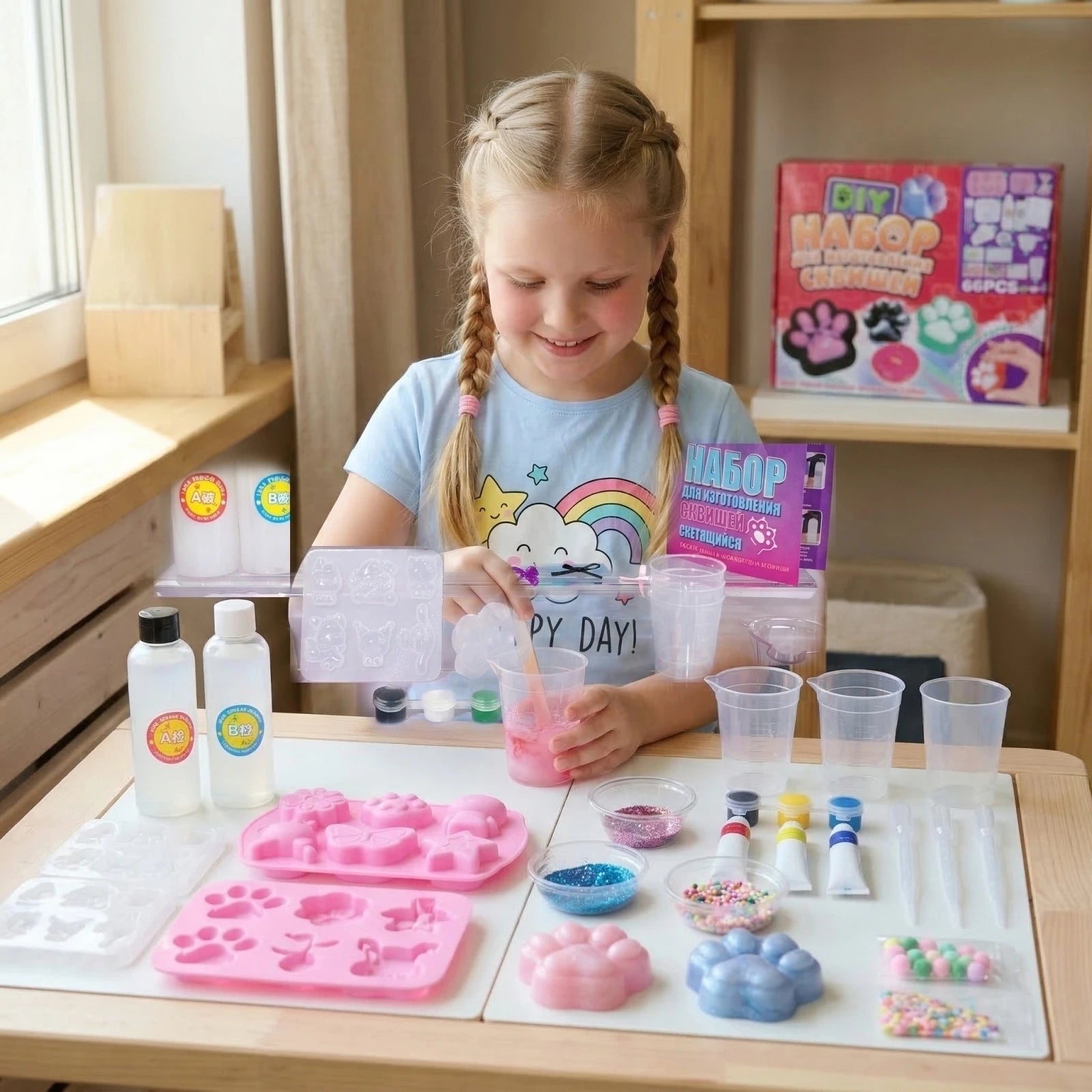 Stress-relieving Toy Making Kit Handmade DIY Sculpting Craft Kit New Fun and Creative Toys Kit Suprise Holiday Gift for Children Qme