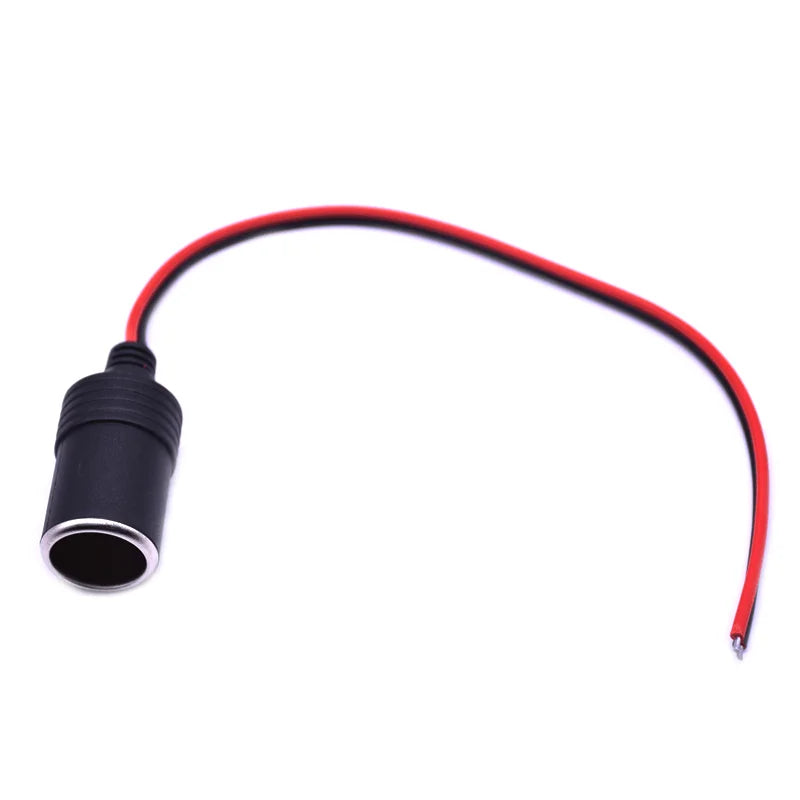 12v 18A Max.120W Female Car Cigarette Lighter Charger cable Female Socket Plug Connector Adapter Universal 1pcs Qme