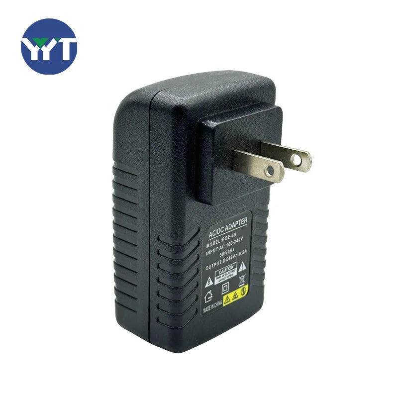 2PCS POE Power Supply 24V1A 48V0.5A Network Monitoring Switch Wireless AP Bridge Power Adapter 100Mbps Wall Plug Qme 24V 1A