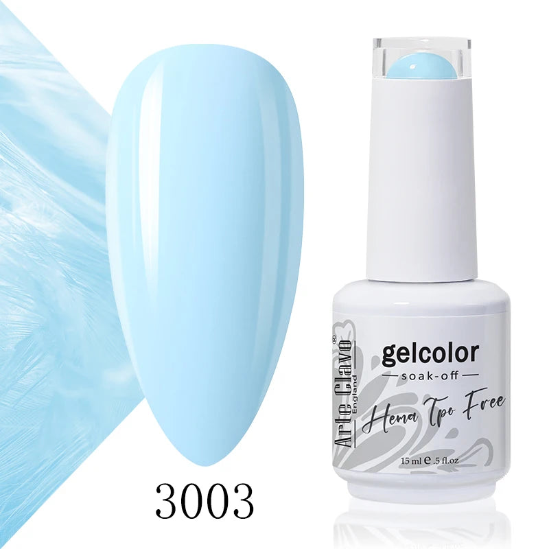 Arte Clavo Colourful Gel Nail Polish Art Varnishes Macaron Semi