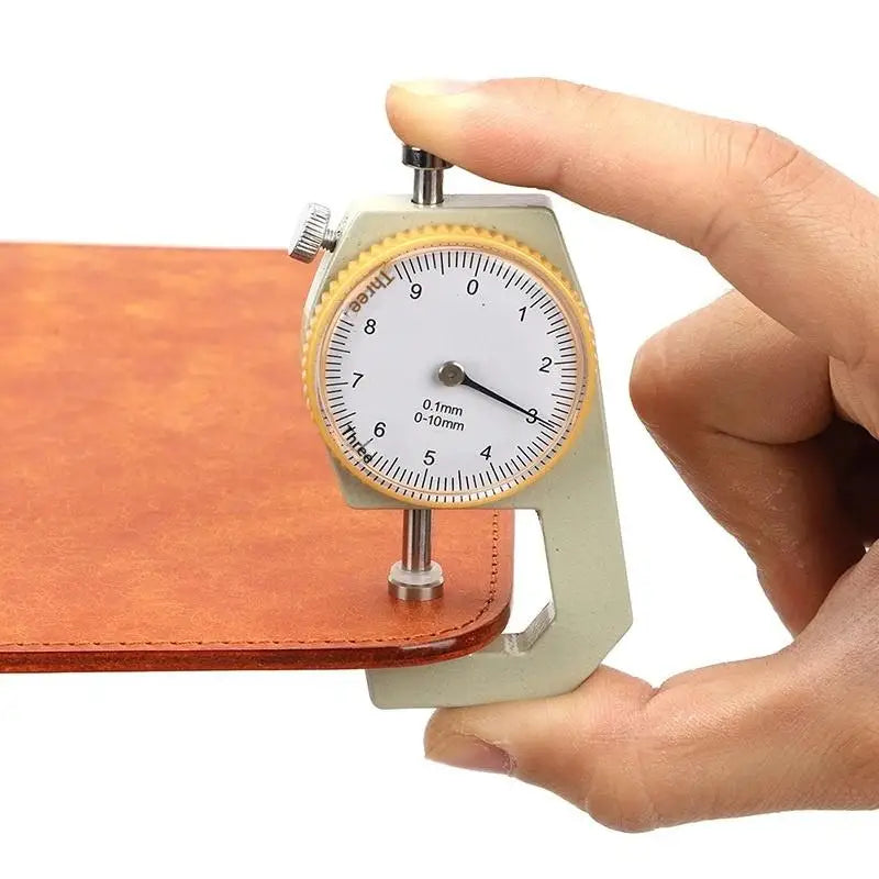 Leather Thickness Gauge Measuring Tools 0- Dial Paper Meter Tester Qme
