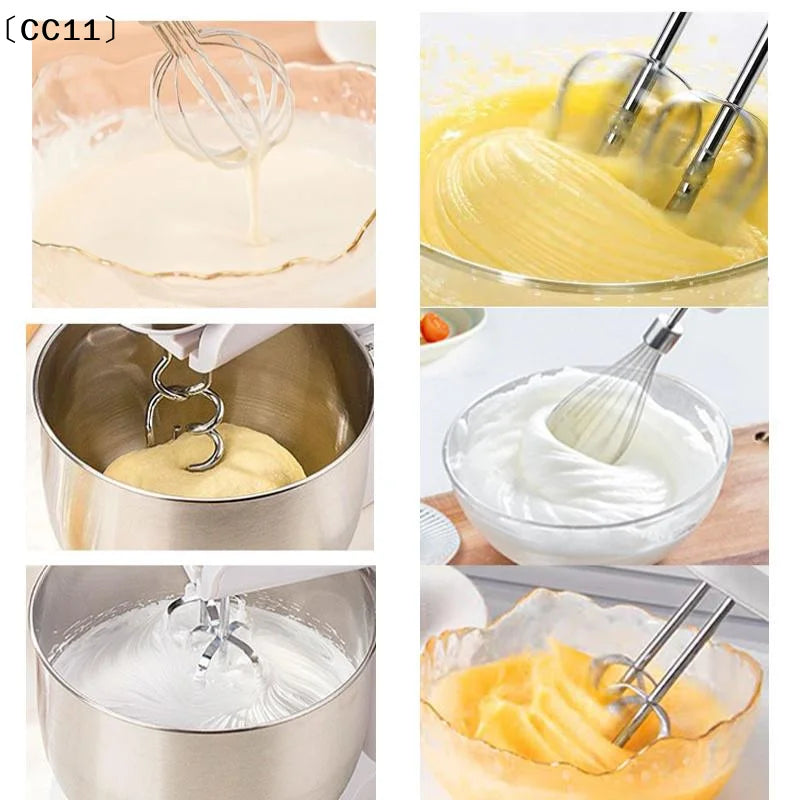1 2 Electric Egg Beater Stirring Hook Stainless Steel Durable Qme
