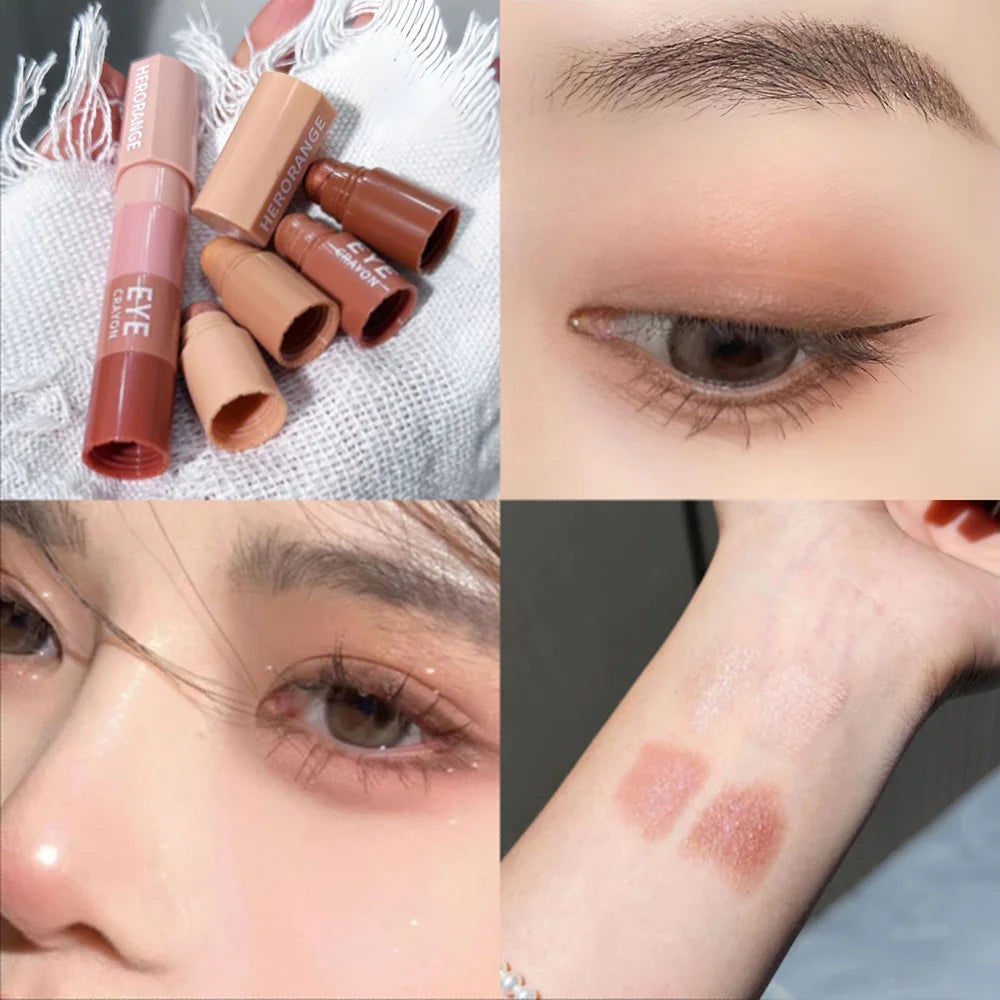 Mini Cannonball Combination Eyeshadow Four-color High-gloss Matte Qme