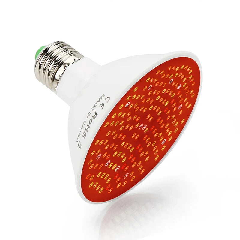 LED Red Light Therapy Bulb Lamp Clip 660nm 850nm Near Infrared Combo Qme