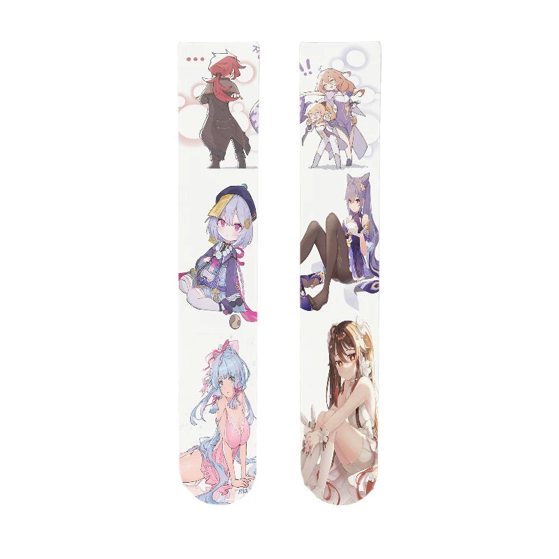 Interesting Japanese Design Women's Stockings Genshin Series Thigh Qme style13 One Size