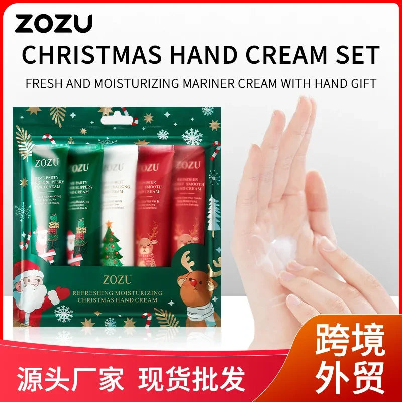 Christmas 5 Box Hand Cream Texture Travel Durable Moisturizer- Wome Qme Default Title