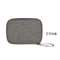 bag Multifunction Travel Carrying for Watch Strap Storage Bag Pouch Portable Case Box for Data cable 300D waterproof fabric Qme Grey