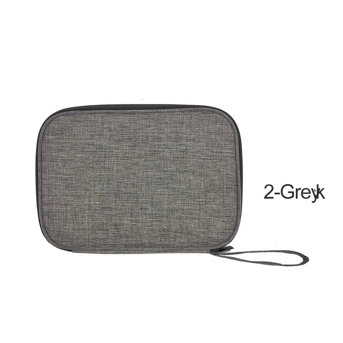 bag Multifunction Travel Carrying for Watch Strap Storage Bag Pouch Portable Case Box for Data cable 300D waterproof fabric Qme Grey