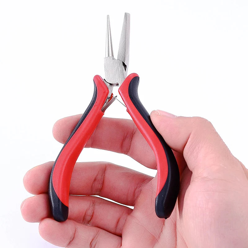 Pink Round Concave Pliers Wire Looping Mini Precision Pliers Wire Bending Tools for DIY Jewelry Making Eye Hobby Projects Qme 4