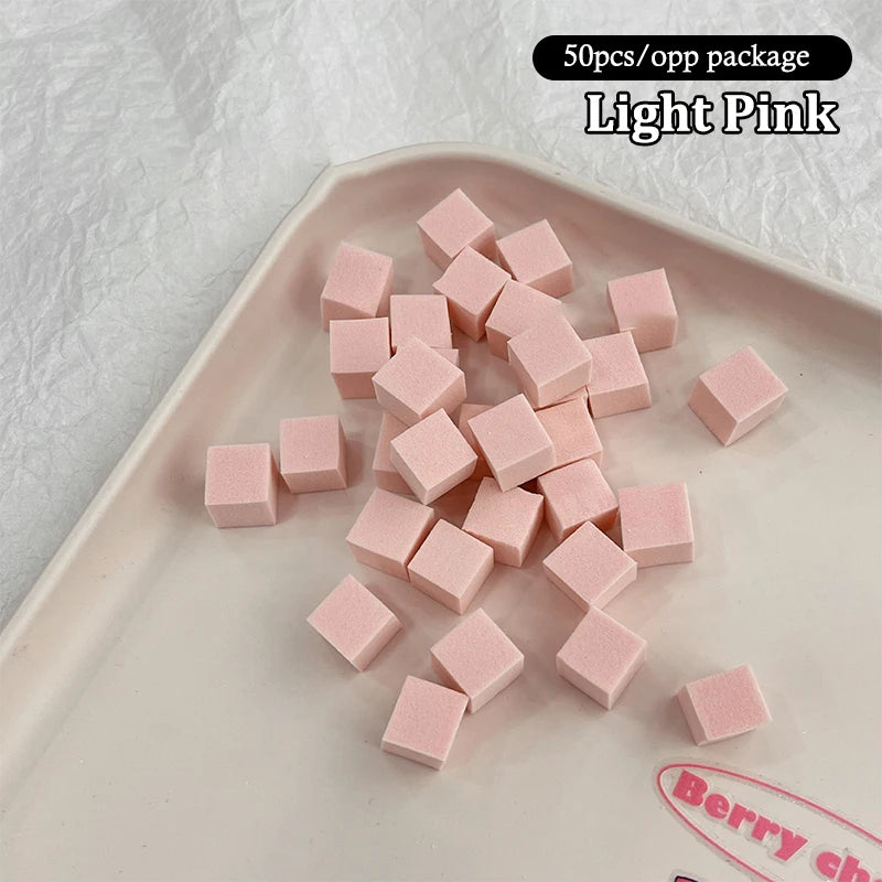 50 Square Nail Art Sponge Gradient Brushes Gel Polish Design Manicure Qme A5