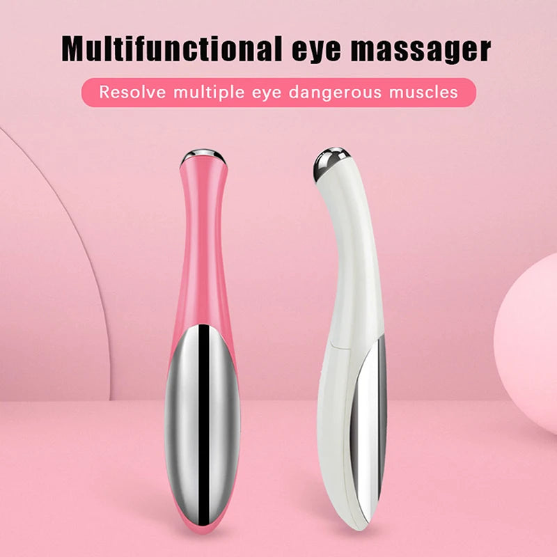 Portable Electric Eye Massager Vibration Therapy Wrinkles Dark Qme