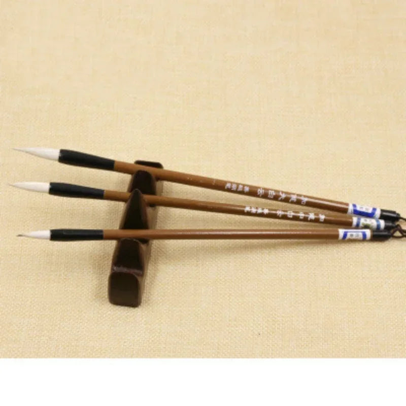 3Pcs Enlightenment Brush Calligraphy Practice Brush Student Practice Brush Beginner Calligraphy Brush Painting Stationery Qme