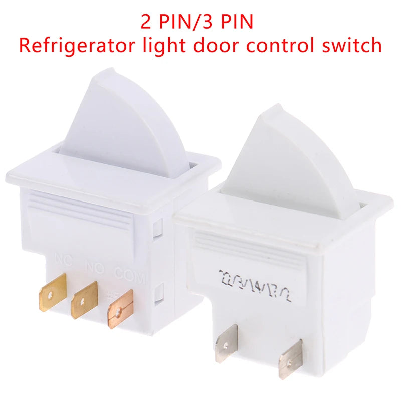 2-pin 3-pin Plug Refrigerator Door Light Switch Parts Control Qme