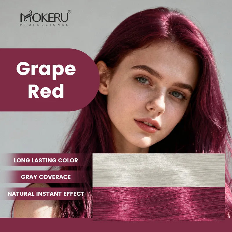 Mokeru Argan Oil Black Hair Dye Shampoo Natural Organic Long Lasting Permanent Gray Hair Color Shampoo for Women Fast Color Dye Qme