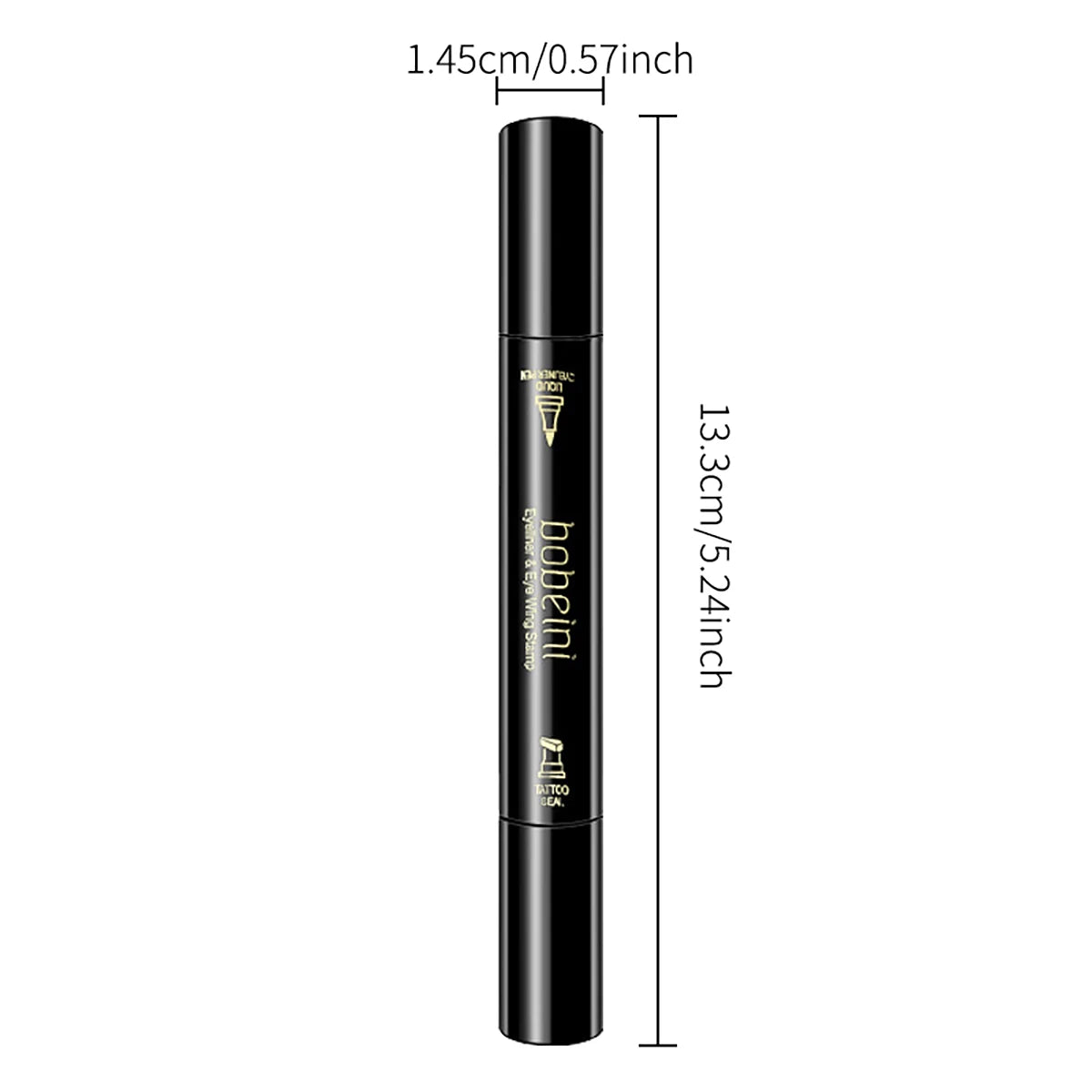 Big Stamp Seal Liquid Eyeliner Pen Waterproof Fast Dry Black Eye Liner Pencil With Eyeliner Cosmetic Double-ended Eyeliner Qme