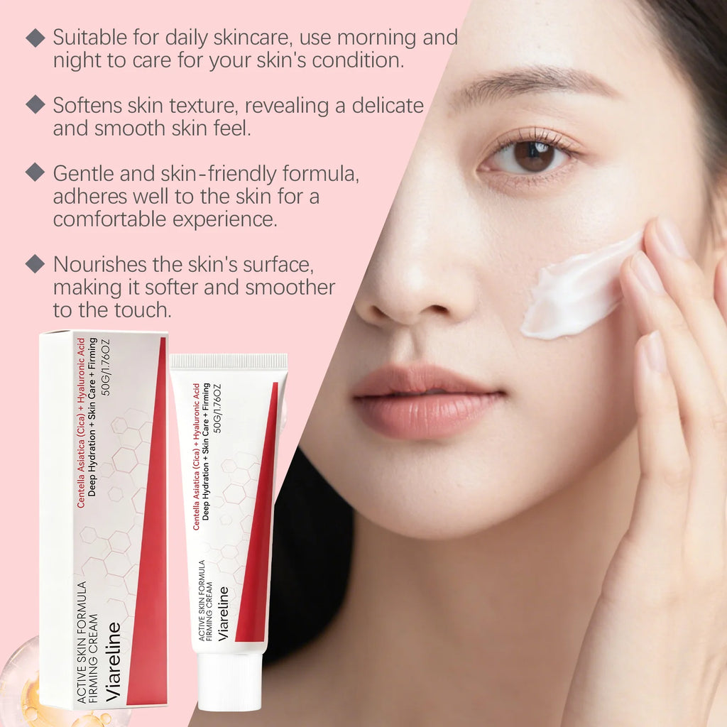 Centella Asiatica Firming Cream Moisturizing Face Cream for Smooth Hydrated & Radiant-Looking Skin Brightening Face Moisturizer Qme
