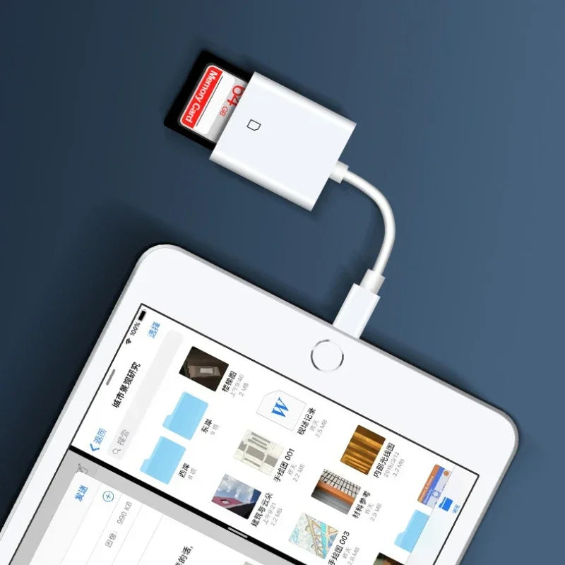 2pcs For IPhone Multi Card Reader for Lightning for SD TF Memory Card Readers for Support IOS14 for IPhone 6/7/8/X/XR/11/12 Qme