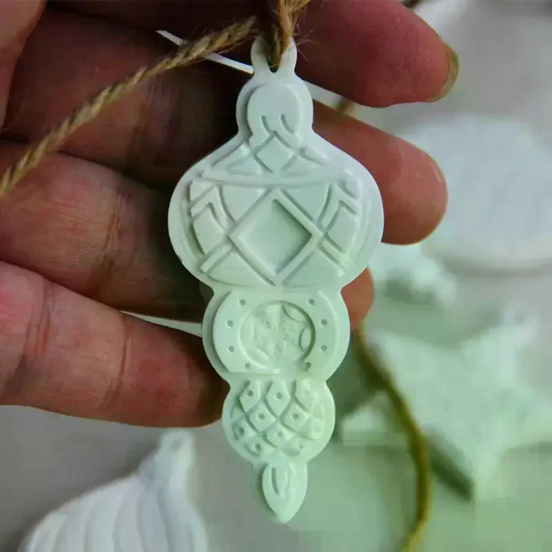 Creative Sea Stone Mold For Handmade Crafts Epoxy Resin Ornament Crafting Molds Christmas Tree Mold Qme