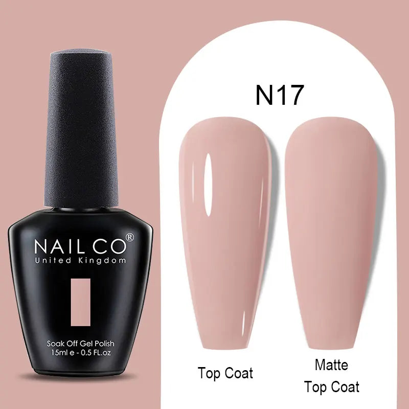 NAILCO Winter Red Gel Nail Polish Semi Permanent Soak Off Varnishes Qme N17