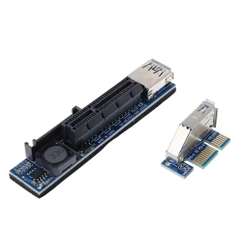 1x To 16x PCIe PCI Express Extender Riser Card, 60cm Adapter Extension Cable for Bitcoin BTC, Mini PCI - E To USB 3.0 Miner Qme