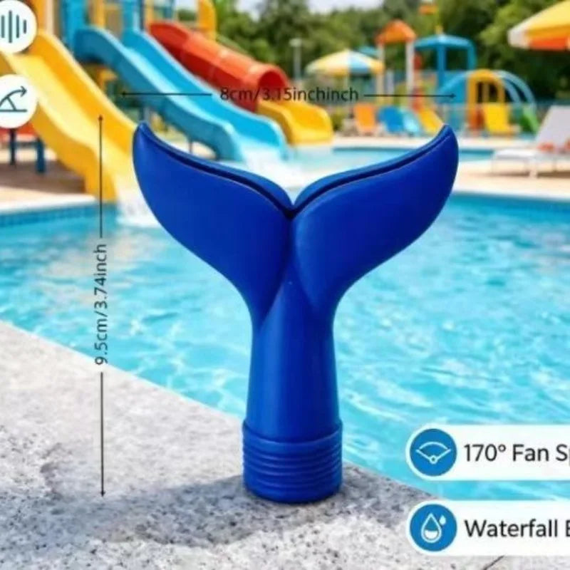3 Universal Mermaid Tail Pool Sprayer Oxygenating Fountain Effect Qme