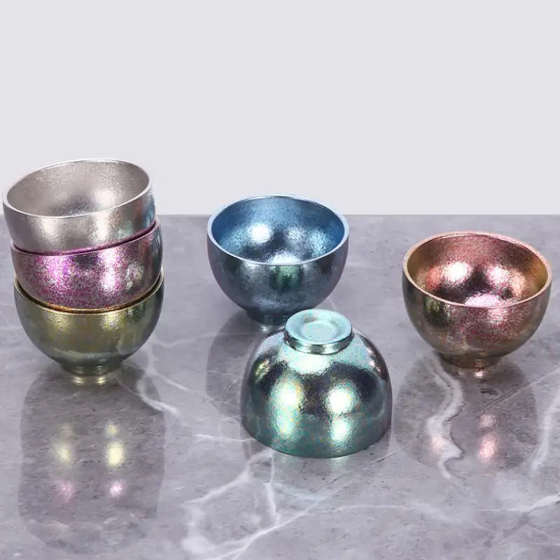 Pure Titanium Small Tea Cup Coffee Outdoor Portable Camping Tableware Qme