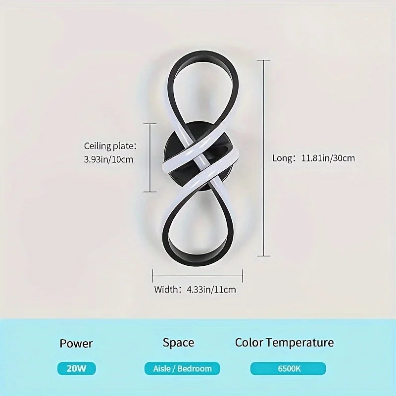 Modern LED Ceiling Light Black And White Color Forntrance Corridors Entryways Cloakrooms Balconies Indoor Decoration Lighting Qme
