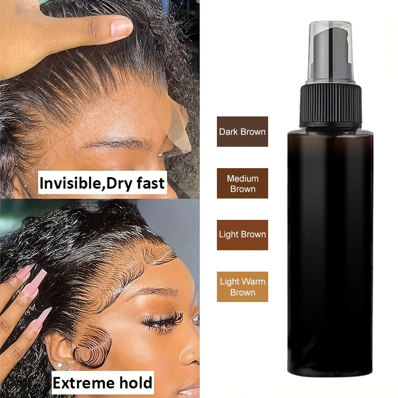Lace Melting Spray Tint Wigs Glueless Natural Finishing Hold Dyed Wig Qme