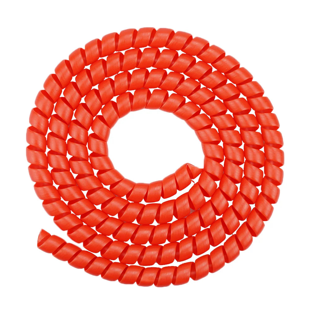 1.3m Line Spiral Winding Cable Wire Cover Wear-resistant for M365 PRO 2 Universal Line Organizer Pipe Protection Spiral Wrap Qme Red