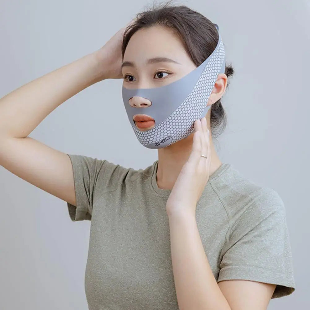 Chin Strap Sleeping Face V Shaper Adjustable Jaw Exerciser Double Qme